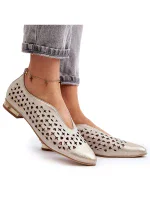 Dámské balerínky 2883/004 Ecru - ZAZOO Dámské balerínky 2883/004 Ecru - ZAZOO