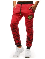 Pánské tepláky červené FashionStreet UX3618