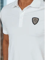 Pánská polokošile s nášivkou bílá FashionStreet PX0648