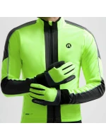 Zimní rukavice Rogelli ESSENTIAL HIVIS fluo S