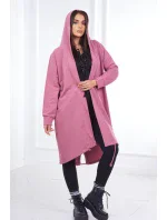 Tmavě růžová bunda s potiskem Tmavě růžová bunda s potiskem