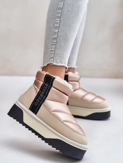 Nízké Sněhule Na Silné Podešvi D.Franklin Béžové DFSH371010