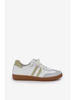 Zazoo N1068 Kožené Nízké Tenisky Dámské Bílé