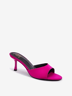 Dámské lodičky na jehlovém podpatku textové fuksiové Selmira