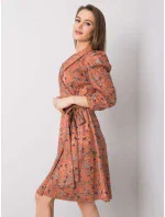 Šaty LK SK 508381.85P tmavě oranžové Šaty LK SK 508381.85P tmavě oranžové