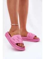 Dámské pantofle na platformě Big Star – růžové Dámské pantofle na platformě Big Star – růžové