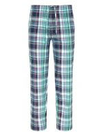 Pánské pyžamové kalhoty 500772H B90 čtyrkysovomodré káro - Jockey Pánské pyžamové kalhoty 500772H B90 čtyrkysovomodré káro - Jockey