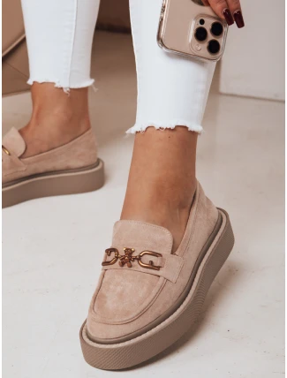 Dámské mokasíny na platformě LOFELIS beige FashionStreet ZY0692