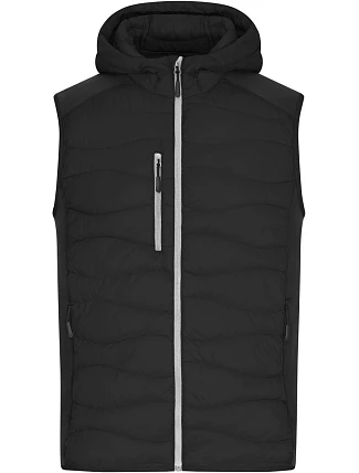 Daiber JN 1328 Pánská strečová fleecová vesta 02.1328 black/black