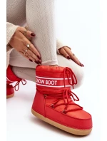 Dámské vázané sněhule Červené Soia