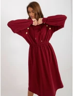 Dámské šaty RV SK 8336 kaštanové Dámské šaty RV SK 8336 kaštanové