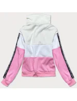 Okrová-růžová dámská sportovní mikina (26019)