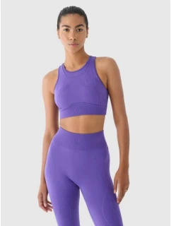 Bezešvá tréninková podprsenka se střední podporou 4F x anna lewandowska 4F 4FALSAW24USBAF169-51S