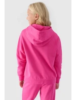 Dívčí Nekořeněná Mikina S Kapucí Hladká Fialová 4F 4FJWMM00TSWSF1316-51S