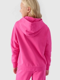 Dívčí Nekořeněná Mikina S Kapucí Hladká Fialová 4F 4FJWMM00TSWSF1316-51S