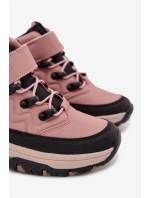 Dětské sněhové boty na suchý zip Big Star SS374011 Růžové Dětské sněhové boty na suchý zip Big Star SS374011 Růžové