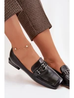 Kožené dámské mokasíny s ozdobným detailem D&A CR61-3125 Béžové