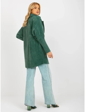 Dámský kabát MBM PL 1517.00P tmavě zelený Dámský kabát MBM PL 1517.00P tmavě zelený