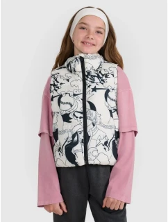 Dívčí rukávy bez rukávů se syntetickou výplní 4F 4FJRAW25TVJAF320-11A dětské