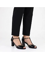 Lodičky s otevřenou špičkou černé M.Daszynski SA107-37