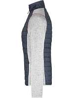 Daiber JN 741 Dámská pletená hybridní bunda 02.0741 light melange/anthracite melange