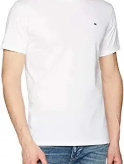 Pánské Tričko s krátkým rukávem UM0UM00557-100 bílé - Tommy Hilfiger