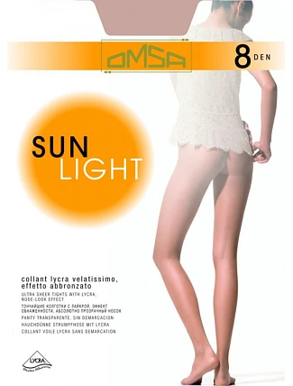 Punčocháče Sun Light 8DEN