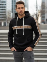 Pánská mikina s kapucí černá FashionStreet BX5944