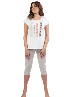 Dámské pyžamo 701 beige - REGINA