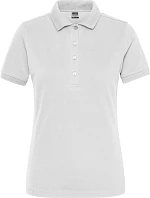 Daiber JN 1805 Dámské pracovní elastické bio polo - Solid 02.1805 white