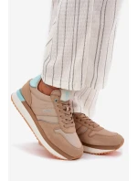 Dámské Semišové Tenisky Big Star RR274A048 HI-POLY SYSTEM Tmavě béžové