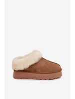 Kožené semišové zimní boty dámské s kožešinou camel Mivelle Kožené semišové zimní boty dámské s kožešinou camel Mivelle