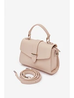 Kabelka listonoska s odnímatelným popruhem světle béžová Belveta