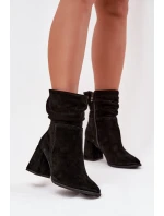 Boty na podpatku model 220193 Step in style Boty na podpatku model 220193 Step in style