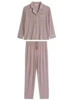 Dámské pyžamo 495 beige - Atlantic