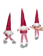 DEKORATIVNÍ TRPASLÍK 30+15CM ČERVENÝ