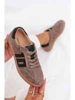 Dámské Semišové Tenisky Vinceza 79557 Tmavě Béžové