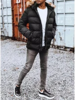 Pánská prošívaná zimní bunda černá FashionStreet TX4160
