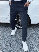 Pánské tmavě modré kalhoty FashionStreet UX4391 Pánské tmavě modré kalhoty FashionStreet UX4391
