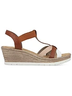 Hnědé dámské sandály na platformě Rieker 61995-81 Hnědé dámské sandály na platformě Rieker 61995-81