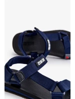 Pánské sandály na suchý zip Big Star DD174718 Námořnická modrá