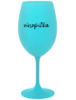 VÍNOPIČKA - tyrkysový pohár na víno 350 ml VÍNOPIČKA - tyrkysový pohár na víno 350 ml