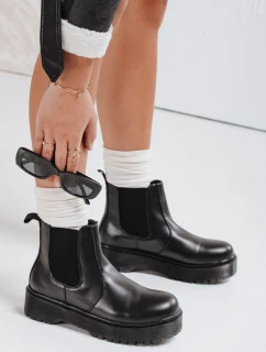 Dámské kozačky STEPBACK s vysokou podrážkou černé FashionStreet ZY0494