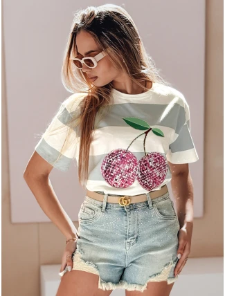 Dámské džínové šortky se zirkony LIKE A STAR modré FashionStreet SY0487