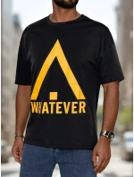 Pánské tričko s potiskem černé FashionStreet RX5666