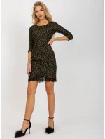 Dámské šaty LK SK 506068 černé a zlaté