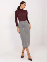 Dámská sukně PM SD W937.79 šedá - FPrice Dámská sukně PM SD W937.79 šedá - FPrice