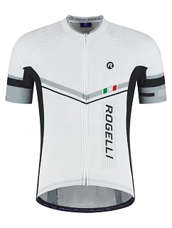 Tričko Rogelli Gara Mostro II, bílo-stříbrné, velikost XL