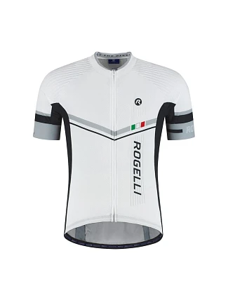 Tričko Rogelli Gara Mostro II, bílo-stříbrné, velikost XL