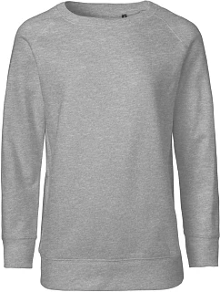 Neutral O 33001 Dětská raglánová mikina z bio bavlny 77.3301 sport grey